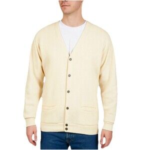 Vintage Arnold Palmer Arnie Cardigan XL Cream USA Golf Sweater Hipster Preppy